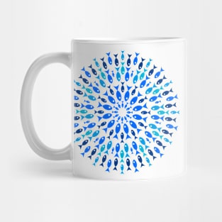 Feeding Frenzy - Little Fish (Blue) Mug